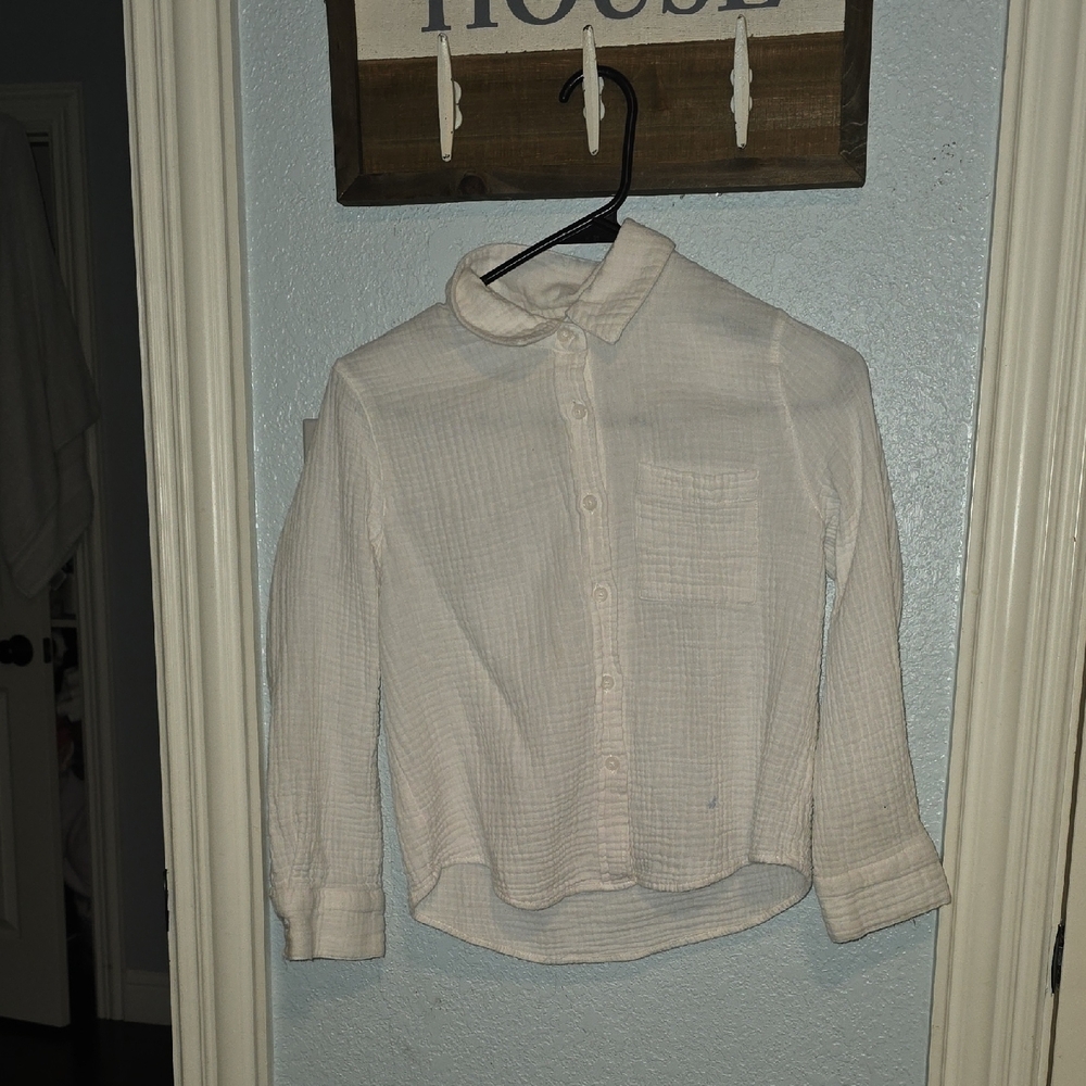 Copper Key Quilted Cream Top
